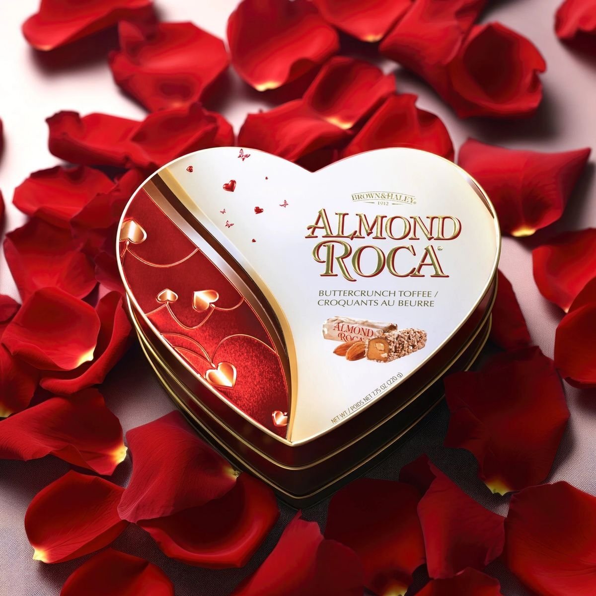 Record selling Valentine's Day themed package design on tin