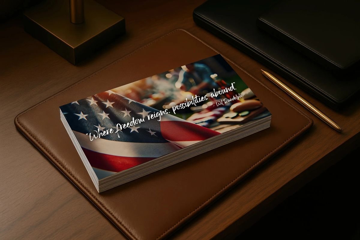 4th Of July Postcard Design