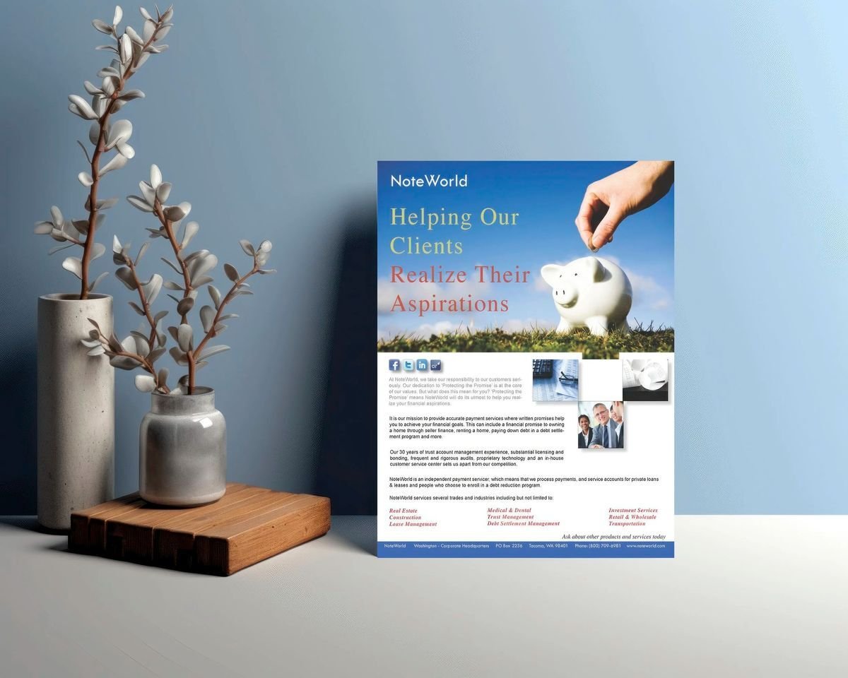 Flyer Design Mockup for Noteworld